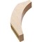 Ekena Millwork 3-inch W x 14-inch D x 18-inch H Thorton Rough Cedar Woodgrain TimberThane Knee Brace, Primed BRCUR03X14X18THRRCPR - alternate 3